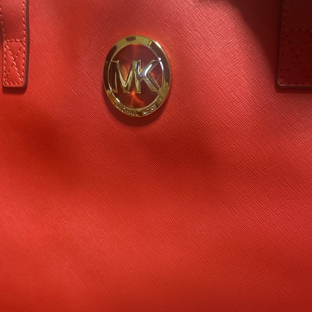 Michael Kors Vibrant Red Orange Tote